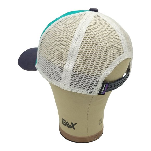 Patagonia Great Pacific Iron Works Mesh Snapback Cap Trucker Baseball Hat - Picture 10 of 11